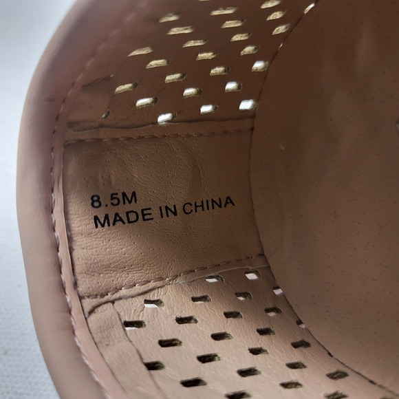 Steve Madden Elenor Pink Sneakers Women's Size 8.5 Slip On Perforated Laser Cut - Picture 6 of 7